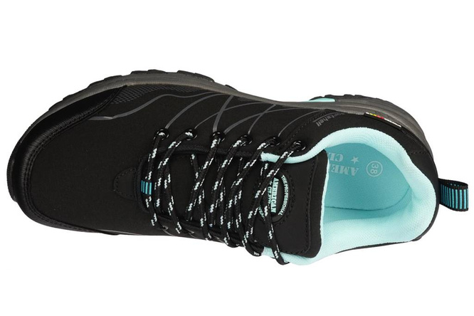American Club DWT-129 women's sports shoes, black and turquoise, sizes 36, 37, 41
