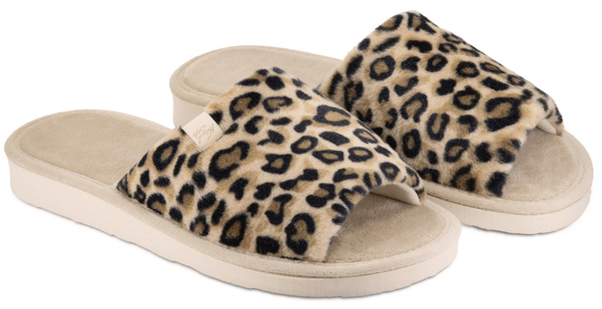 Women’s Slippers Meteor DV045 LEOPARD Beige Sizes 36-40