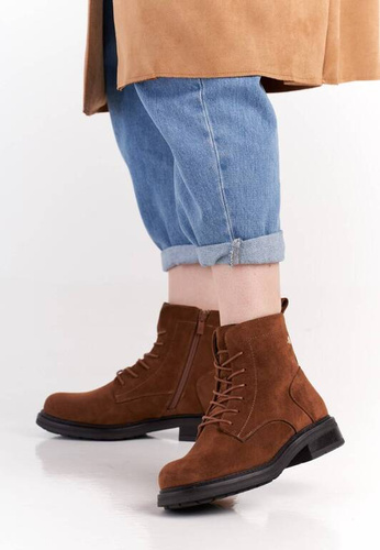 Buty zimowe damskie Sergio Leone DBT590CA camel rozm.36-41