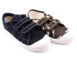Youth sneakers for pairs Skarpol MUMIN navy blue and green size 36-40