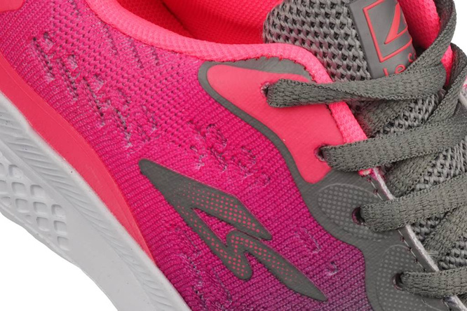 Buty sportowe damskie Le Scarpe DA5937-5LTGY szaro-różowe rozm.36-41