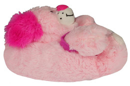 Children's textile slippers American Club C35014 pink size 30-35