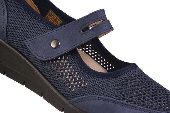 Półbuty damskie Le Scarpe DA7439-14 granatowe rozm.36-41