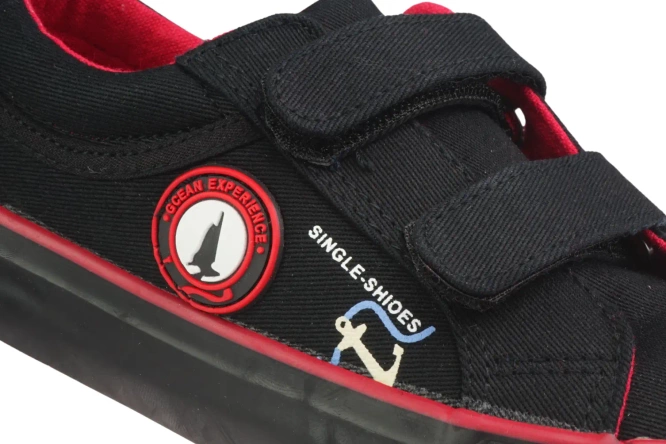 Children's trainers Clibee B-289BLRE black size 25-30