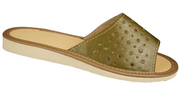 Women's highlander slippers TUP DTUP2402, green, sizes 36-41