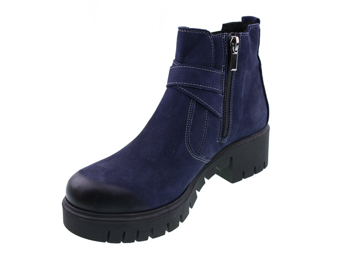 Buty zimowe damskie Bratbut-Natalii D289GRNU granatowe rozm.36-41