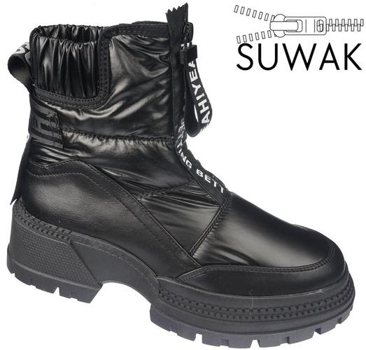 Women's snow boots Goodin DHF264BL black size 36-41