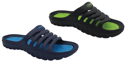 Youth pool slippers Lano DKL-3-0402 blue and green size 36-41