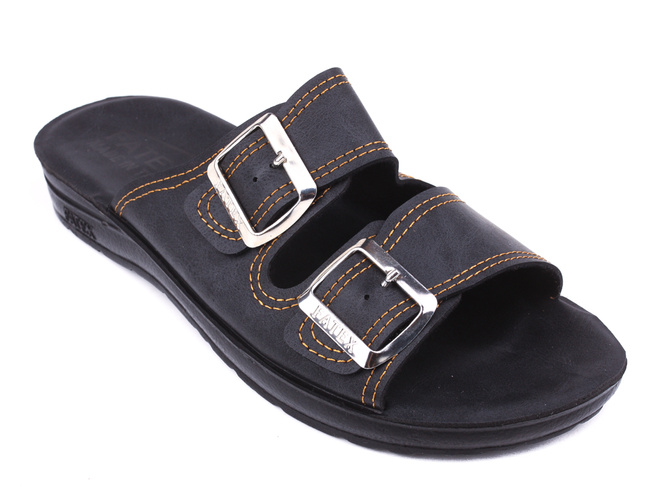 Men's Turkish slippers Fatex M1732 black size 41-46