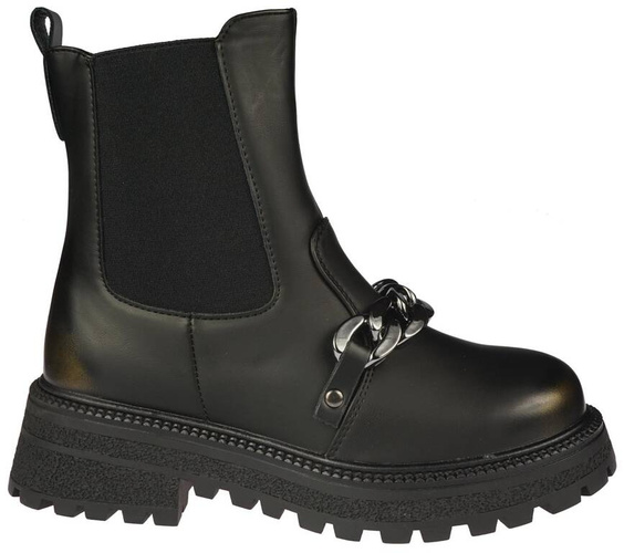 Apawwa CD1018BLGO children's winter shoes black size 32-37