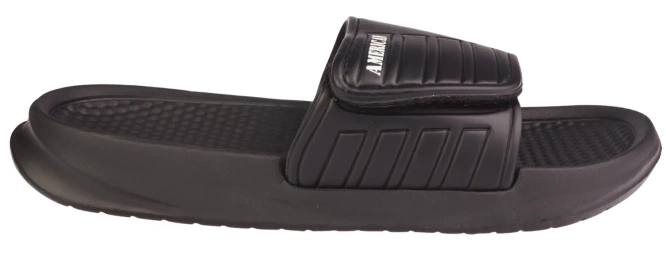 American Club DNH-128 youth swimming pool flip-flops, black and navy blue, sizes 37-41