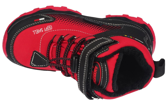 Buty zimowe dziecięce American Club BRL-91 niebieskie i czerwone rozm.25-30