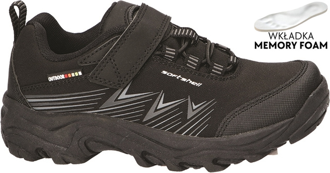 Buty sportowe dziecięce American Club CWT-246 czarne i granatowe rozm.32-36