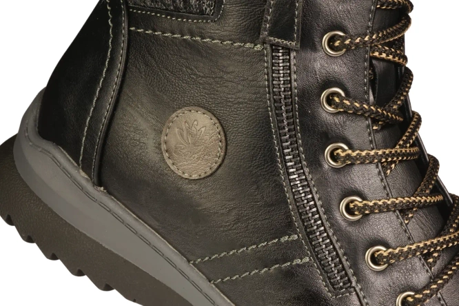 Women’s winter boots Jomix D9819-9BLGY in black, available in sizes 36–42.