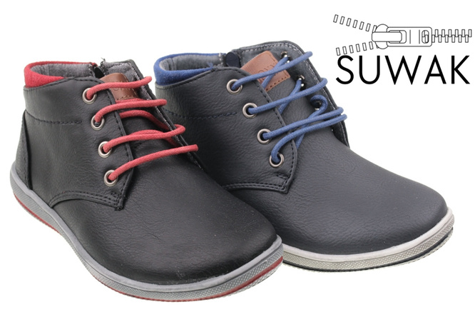 Transitional children's shoes Badoxx C5XC-7175 black and navy blue, size 31-36