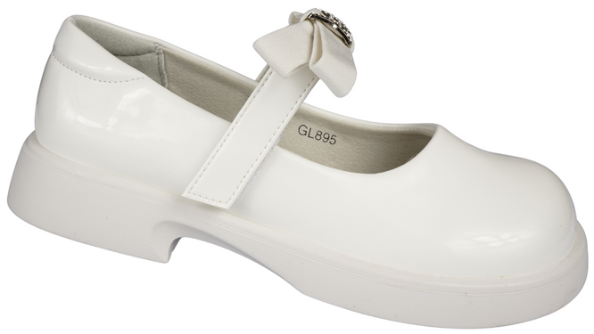 Children's ballerinas apawwa cgl895p-2wh white size 32-37