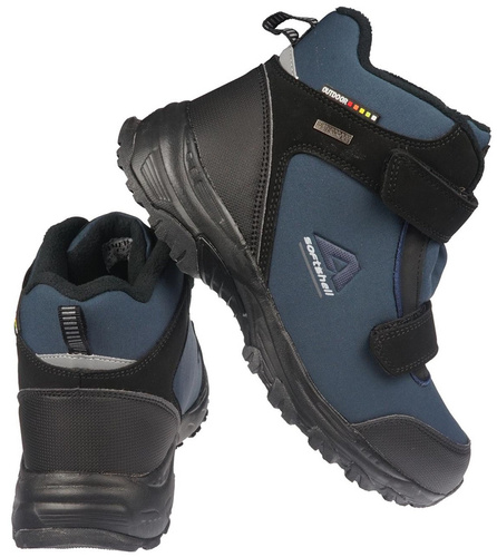 American Club DWT-68 youth trekking shoes, black and navy blue, size 37-41