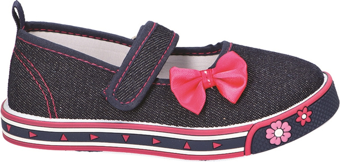 Tenisówki dziecięce American Club BTEN-154 różowe i granatowe rozm.26-30