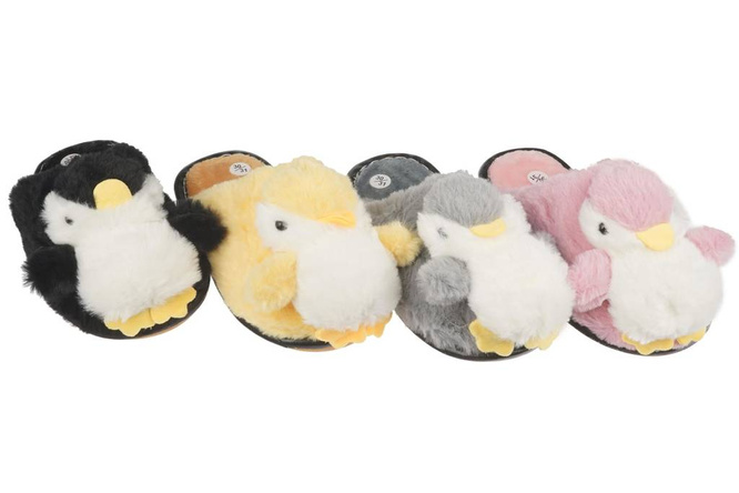 Pantofle tekstylne dziecięce BoNa CXC-11 czarne, żółte, szare i różowe rozm.30-35