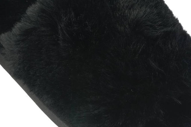 Pantofle tekstylne damskie Lano DK-3-G10BL czarne rozm.36-41