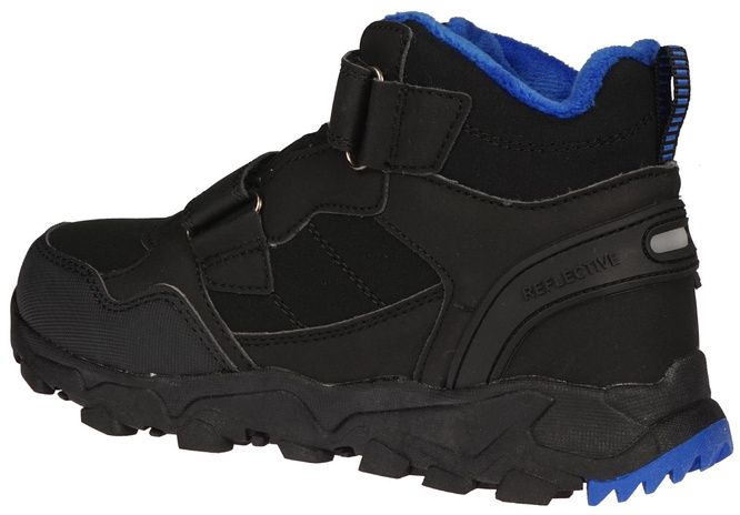 Buty zimowe dziecięce American Club CHL-105 czarno-czerwone i czarno-niebieskie rozm.32-36