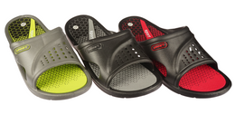 Men's pool flip-flops Sport M18536 gray and black size 41-46