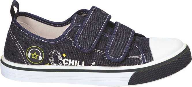 Tenisówki dziecięce American Club CTEN-162 czarne i granatowe rozm.31-35