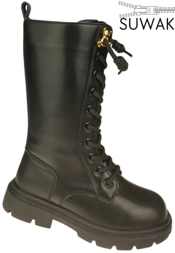 Children’s winter boots Apawwa CN5766RBL black sizes 28–35