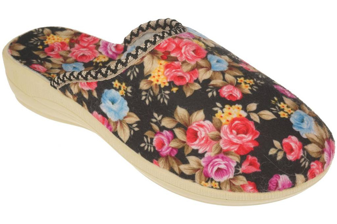 Women's textile slippers Fatex DF2154 multicolor, size 36-41