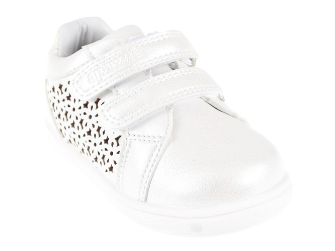 Children's sports shoes Clibee AJC08WH white size 20-25