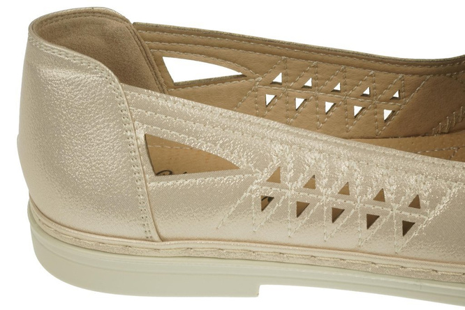 Półbuty damskie Yaliluo DH6-10GO złote rozm.36-41