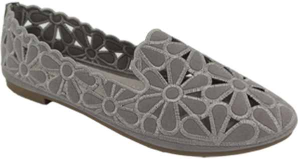 Women's ballerinas Skotnicki DP-3-0568AGY gray size 36-41