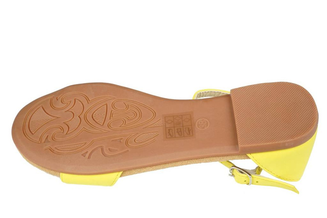 Acris DSM1352YE women's sandals yellow size 36-41