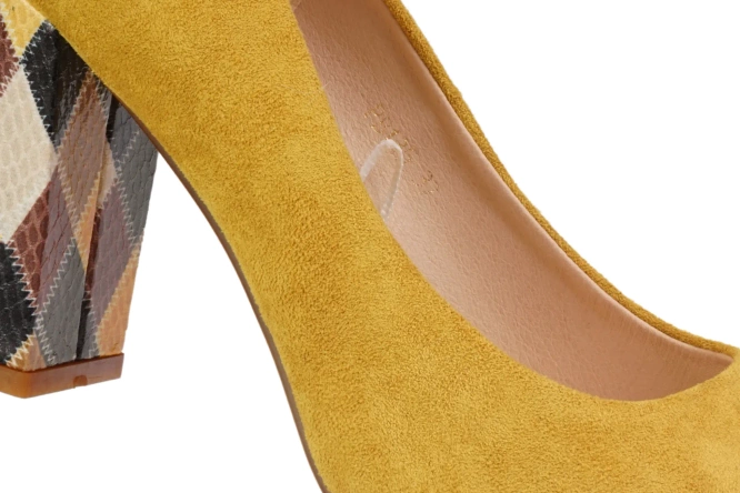Pumps for women Sergio Leone DPB135ZOMI mustard size 36-40