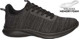 American Club MHA-70 men's sports shoes, black and navy blue, sizes 41-46