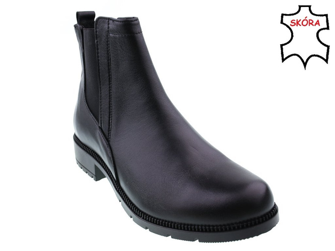 Buty zimowe damskie Bratbut-Natalii D350CZLI czarne rozm.36-41