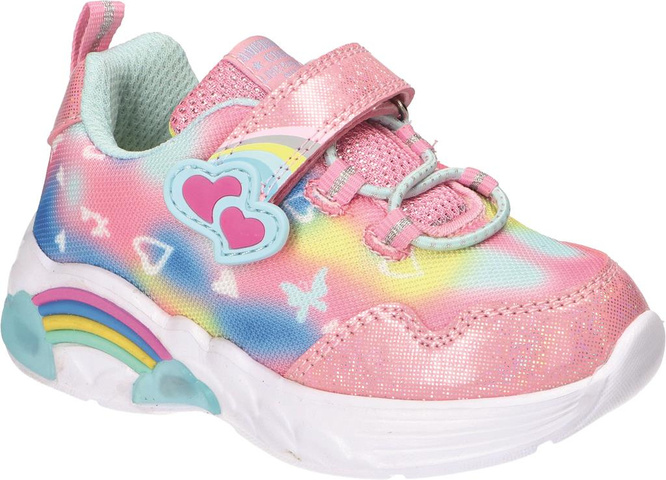 Buty sportowe dziecięce American Club BES-89 różowe i niebieskie rozm.22-26