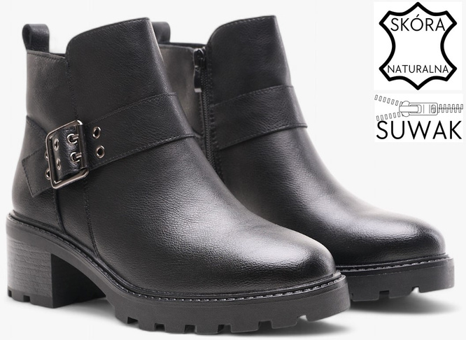 Sergio Leone DTR720-SCZ women's Chelsea boots black size 36-40