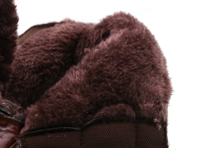 Brown women's winter shoes Betop DNYT-311FBR, size 37-42