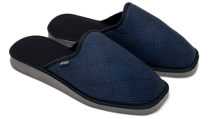 Pantofle męskie Meteor MV257 MACIEK granatowe rozm.40-45