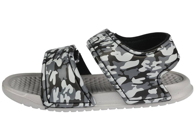 American Club BNH-70 children's pool slippers, green and gray, sizes 24-28