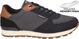 American Club MFH-73 men's sports shoes, black and navy blue, sizes 41-46
