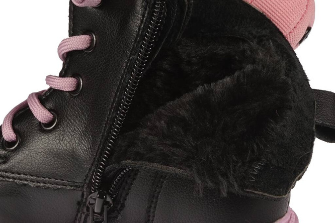 Children’s winter boots Apawwa BND740-3 black-purple size 26–31