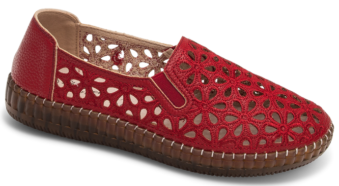 Półbuty damskie Skotnicki DP-3-0838RE czerwone rozm.36-41
