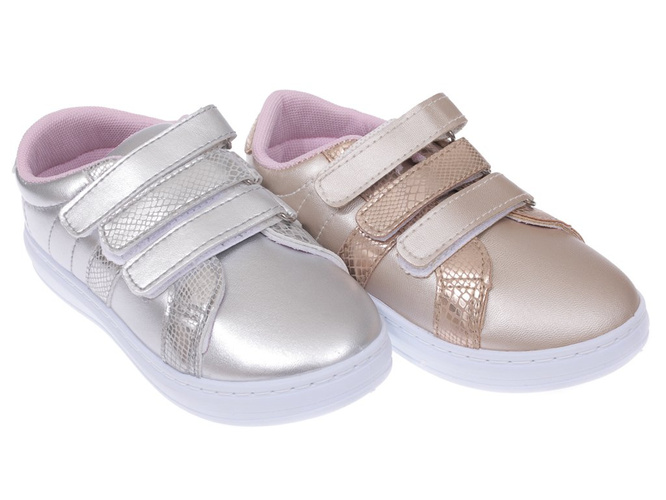 Children's trainers Underline B35F1908 pink silver size 25-30