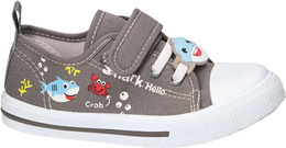 American Club ATEN-124 children's sneakers, black and gray, sizes 22-25