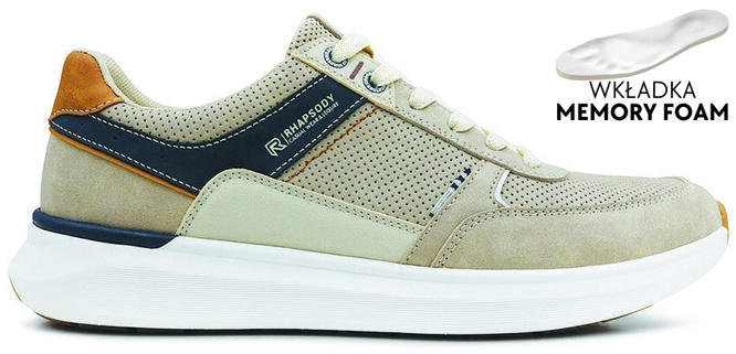Buty sportowe męskie American Club MRH-161 beżowe rozm.41-46