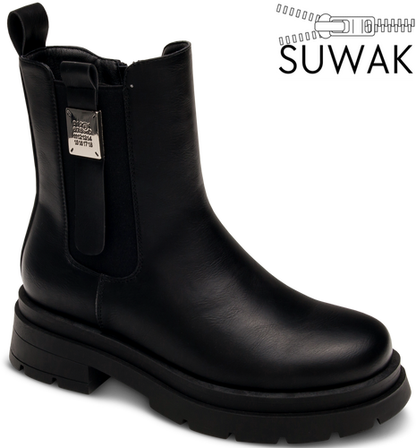 Buty zimowe damskie Skotnicki DB-3-1381BL czarne rozm.36-41