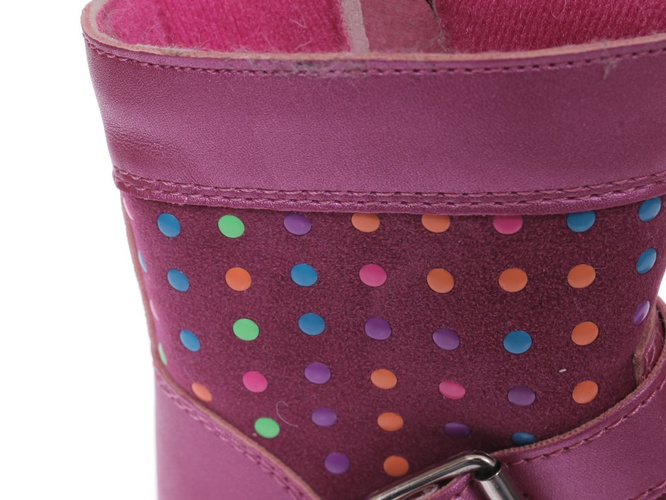 Buty zimowe dziecięce Clibee AH-128PE różowe rozm.22-27