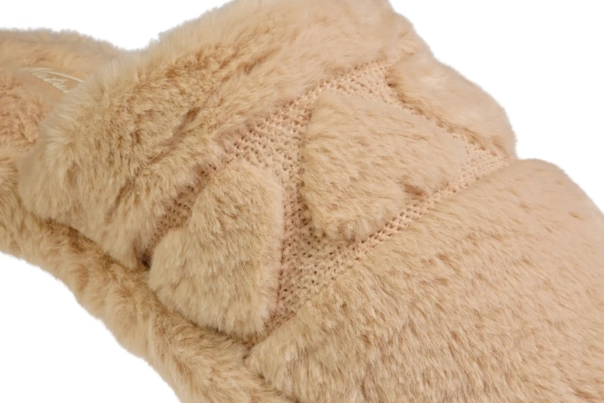 Pantofle damskie Meteor DV269 WYTŁOCZKA camelowe rozm.36-40